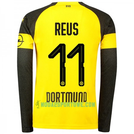 Koszulka Borussia Dortmund Reus 11 Domowe Stroje Piłkarskie 2018/19 Długi Rękaw